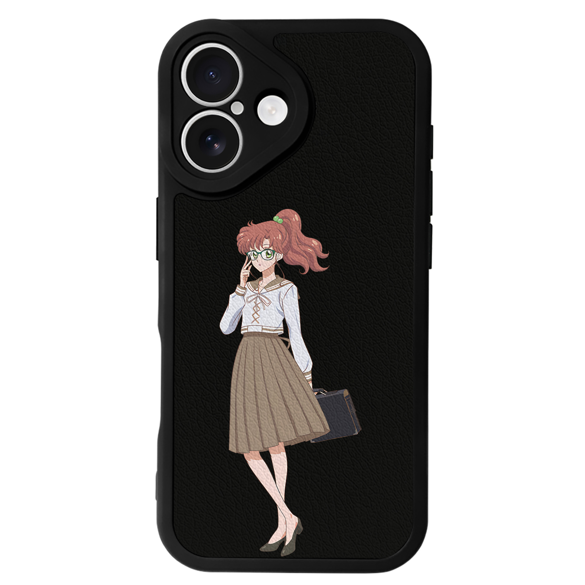 （画像用） 美少女戦士セーラームーン 木野 まこと きの まこと Sailor Moon Kino Makoto （セーラージュピター；Sailor Jupiter） 【iPhone 16シリーズ対応】シリコンスマホケース（レザー調） 材質：シリコン